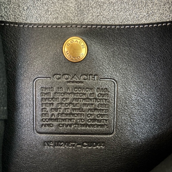Coach Brooklyn SB 39 Black Leather Hobo Bag - Picture 8 of 8